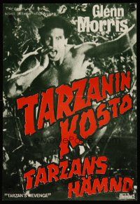 2p272 TARZAN'S REVENGE Finnish R80s great image of Glenn Morris in title role!