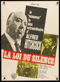 2p420 I CONFESS French 23x32 R60s Alfred Hitchcock, Montgomery Clift & Anne Baxter!