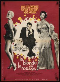 2p429 PAL JOEY French 23x32 '58 different image of Frank Sinatra, sexy Rita Hayworth & Novak!
