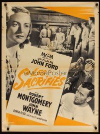 2p442 THEY WERE EXPENDABLE French 23x32 '45 John Wayne, pretty Donna Reed, John Ford directed!