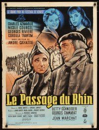 2p446 TOMORROW IS MY TURN French 23x32 '62 Andre Cayatte, Charles Aznavour, Nicole Courcel!