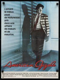 2p379 AMERICAN GIGOLO French 15x21 '80 handsomest male prostitute Richard Gere framed for murder!