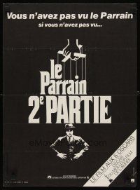 2p384 GODFATHER PART II French 15x21 '75 Al Pacino in Francis Ford Coppola classic crime sequel!