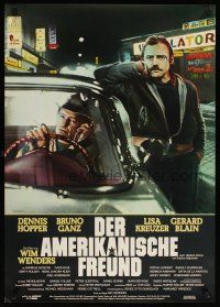 2p170 AMERICAN FRIEND German '77 Dennis Hopper, Wim Wenders, cool design by Sickerts!