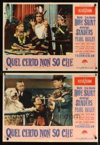 2p096 THAT CERTAIN FEELING set of 12 Italian photobustas '56 Bob Hope, Eva Marie Saint, Sanders!