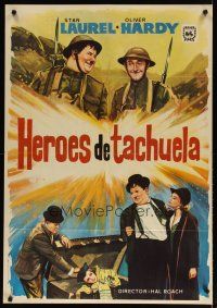 2p135 BLOCK-HEADS Spanish R70 Stan Laurel & Oliver Hardy, Hal Roach!