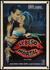 2p151 KISS ME DEADLY Spanish R80s Mickey Spillane, Robert Aldrich, Ralph Meeker as Mike Hammer!