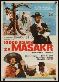 2p312 $10,000 FOR A MASSACRE Yugoslavian '67 Gianni Garko as Django, spaghetti western action!