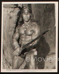2r702 CONAN THE DESTROYER 3 8x10 stills '84 Arnold Schwarzenegger, Grace Jones with swords & spears