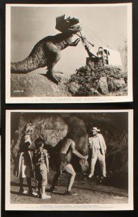 2r188 DINOSAURUS 9 8x10 stills '60 Ward Ramsey, wacky sci-fi images of dinosaurs and cavemen!