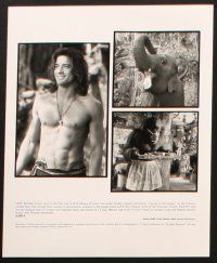 2r292 GEORGE OF THE JUNGLE 7 8x10 stills '97 Brendan Fraser didn't watch out for that tree, Disney!