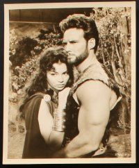 2r468 GOLIATH & THE BARBARIANS 5 8x10 stills '59 Steve Reeves pulling horses, sexy Chelo Alonso!