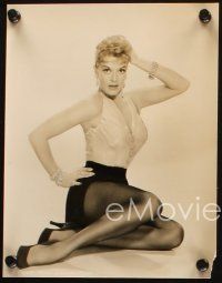 2r880 JANIS PAIGE 2 8x10 stills '40s cool sexy seated close up portraits in different dresses!