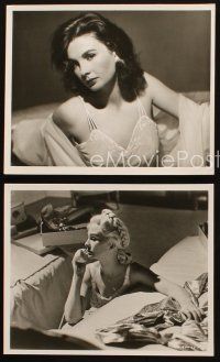 2r735 JEAN SIMMONS 3 8x10 stills '50s-60s 2 great portraits by Bert Six, one from Home Before Dark!