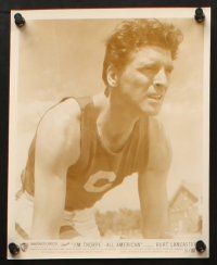 2r383 JIM THORPE ALL AMERICAN 6 8x10 stills '51 great athletic portraits of star Burt Lancaster!