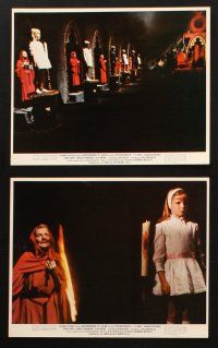 2r068 BROTHERHOOD OF SATAN 7 color 8x10 stills '71 Strother Martin, L.Q. Jones, wacky horror images!