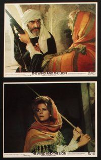 2r066 WIND & THE LION 8 8x10 mini LCs '75 John Huston, Sean Connery & pretty Candice Bergen!