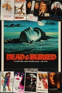 2s024 LOT OF 15 FOLDED ONE-SHEETS '60s-90s Dead & Buried, Get Shorty, Sheena & more!