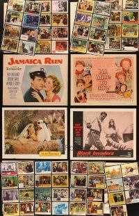 2s036 LOT OF 71 LOBBY CARDS '40s-60s great images from a variety of different movies!