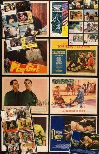 2s043 LOT OF 33 COMPLETE & INCOMPLETE LOBBY CARD SETS '40s-80s Mitchum, Martin & Lewis!