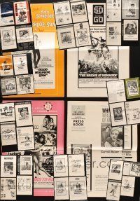 2s060 LOT OF 40 UNCUT PRESSBOOKS '60s-80s great advertising images from a variety of movies!