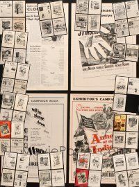 2s114 LOT OF 61 UNCUT PRESSBOOKS FROM 20TH CENTURY FOX MOVIES '50s variety of advertising images!