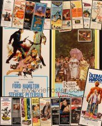 2s185 LOT OF 21 UNFOLDED INSERTS '60s-80s great images from a variety of different movies!