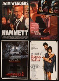 2s190 LOT OF 6 UNFOLDED GERMAN A3 POSTERS '80s-90s Wim Wenders, Depardieu, Sutherland & more!