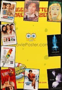 2s217 LOT OF 42 UNFOLDED DOUBLE-SIDED ONE-SHEETS '94 - '04 Spongebob, Fear & many more!