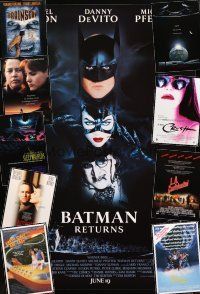 2s275 LOT OF 26 UNFOLDED MOSTLY SINGLE-SIDED ONE-SHEETS '85 - '97 Batman Returns, LA Confidential