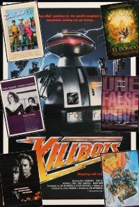 2s303 LOT OF 10 UNFOLDED ONE-SHEETS '86 - '00 Killbots, Police Academy 4, The Rookie & more!