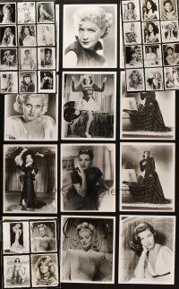 2s317 LOT OF 40 FEMALE STARS REPRO 8X10 STILLS '90s Harlow, Bacall, Lucy, Lake, Stanwyck & more!