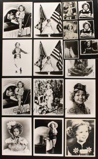 2s328 LOT OF 18 SHIRLEY TEMPLE REPRO 8X10 STILLS '90s wonderful portraits of the child star!