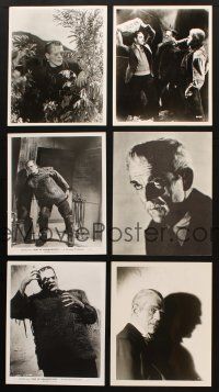 2s353 LOT OF 6 BORIS KARLOFF REPRO 8X10 STILLS '80s great images as the Frankenstein monster!