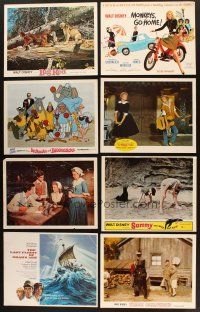 2s039 LOT OF 41 DISNEY LOBBY CARDS '57 - '80 images from 8 different cartoons & live action!