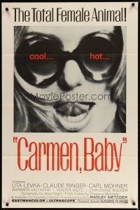 2t160 CARMEN, BABY 1sh '68 Radley Metzger, Uta Levka, Barbara Valentine, cool hot image!