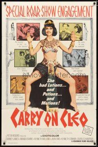 2t163 CARRY ON CLEO 1sh '65 English comedy on the Nile, sexy full-length Amanda Barrie!