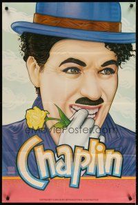 2t169 CHAPLIN LOST & FOUND 1sh '84 great Page Wood art of classic funnyman Charlie Chaplin!