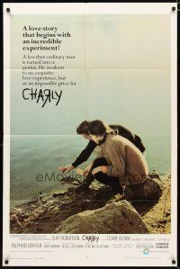 2t175 CHARLY 1sh '68 super low IQ Cliff Robertson is turned into a genius and back again!
