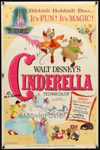 2t188 CINDERELLA 1sh R73 Walt Disney classic romantic musical fantasy cartoon!