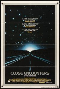 2t197 CLOSE ENCOUNTERS OF THE THIRD KIND 1sh '77 Steven Spielberg's sci-fi classic!