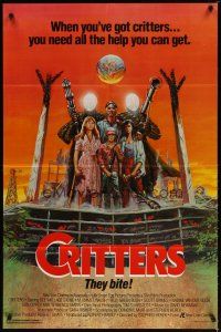 2t218 CRITTERS 1sh '86 the battle began in another galaxy and ends on Earth!