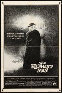 2t302 ELEPHANT MAN 1sh '80 John Hurt is not an animal, Anthony Hopkins, directed by David Lynch!