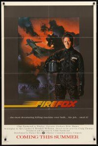 2t335 FIREFOX advance 1sh '82 cool C.D. de Mar art of killing machine, Clint Eastwood!