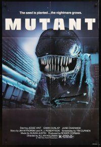 2t347 FORBIDDEN WORLD 1sh '82 Roger Corman, creepy image of alien knock-off, Mutant!