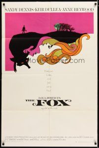 2t350 FOX 1sh '68 Sandy Dennis, Kier Dullea, Anne Heywood, cool art by L & D Dillon!