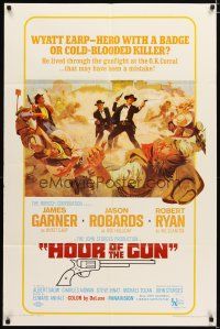 2t454 HOUR OF THE GUN 1sh '67 James Garner as Wyatt Earp, John Sturges, was he a hero or killer?
