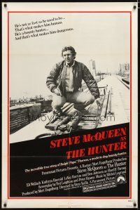 2t466 HUNTER 1sh '80 bounty hunter Steve McQueen riding on top of a Chicago El!