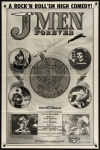 2t507 J-MEN FOREVER 1sh '79 a rock & roll 'em high comedy, wacky marijuana images!