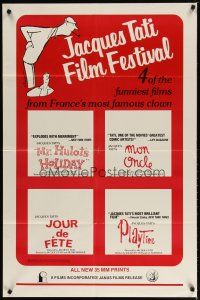 2t496 JACQUES TATI FILM FESTIVAL 1sh '83 Mr. Hulot's Holiday, Mon Oncle, Jour de Fete and Playtime!
